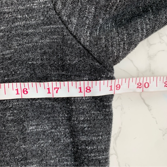 GAP Dark Grey Marbled Zipper Pocket Short Sleeve T-Shirt Dress | Medium - Picture 6 of 6